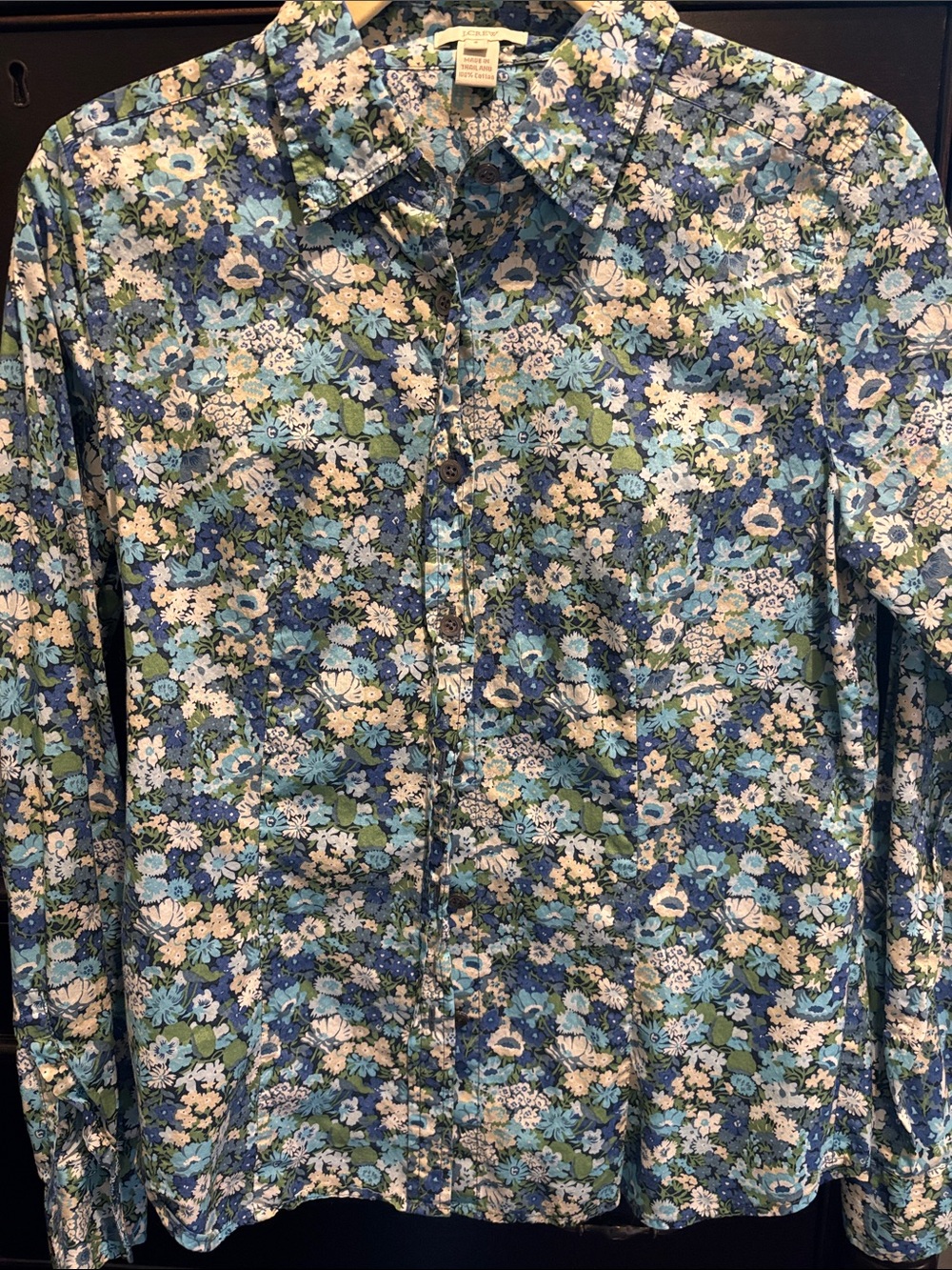 J. Crew liberty fabrics floral print blouse 4